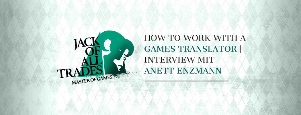 Header Grafik für das Interview mit der Games Translator Anett Enzmann