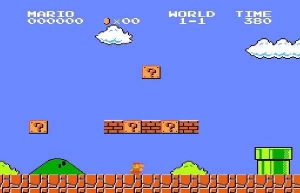 Ein Screenshot aus Super Mario Bros. Ein Spiel mit einer eher geringen effort-effect-ratio